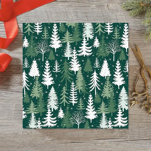 Miniatura 3 de Papel de regalo en rollo navideño de bosque festivo de Current - Rollo de envoltura de regalo jumbo premium de 23 pulgadas x 32 pies, 61 pies Bosque