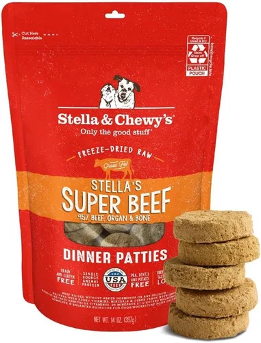 Miniatura 34 de Stella & Chewy's Empanadas crudas liofilizadas – Receta de cordero Dandy – Alimento para cachorros y perros con alto contenido de proteínas sin