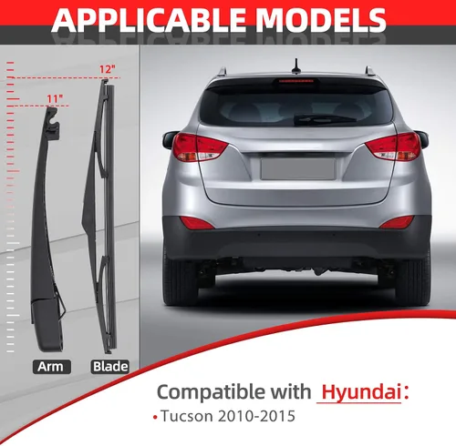 Miniatura 4 de Reemplazo para Hyundai Tucson 2010-2015, juego de brazo de limpiaparabrisas trasero - OTUAYAUTO estilo OEM de fábrica 988111H000
