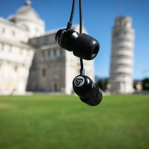 Miniatura 4 de Auriculares con cable Ludos Clamor, auriculares intraaurales, 5 años de garantía, auriculares con micrófono, auriculares con aislamiento de ruido
