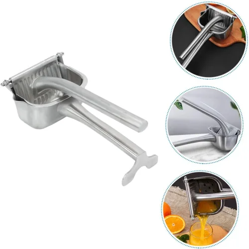 Miniatura 5 de VICASKY Exprimidor manual de frutas de acero inoxidable para la cocina del hogar, exprimidor de cítricos fácil de apretar, práctico extractor