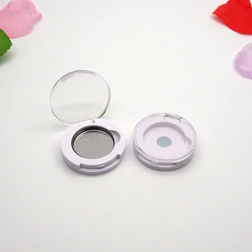 Miniatura 4 de luzen 4 cajas pequeñas redondas de sombra de ojos, caja vacía, caja vacía de repuesto, imán recargable, maquillaje, sombra de ojos, polvo, rubor