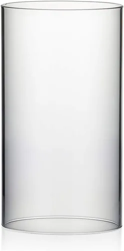 Miniatura 17 de WGVI Funda para portavelas Hurricane, ancho de 2 pulgadas, altura de 12 pulgadas, portavelas cilíndrico de vidrio transparente, tubo de chimenea