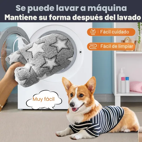 Miniatura 6 de Alfombrilla para Cama de Perro – Almohadilla de Perrera Suave y Cómoda para Jaula – Cama y Almohadilla Duradera para Perros y Gatos – Ideal para Gris