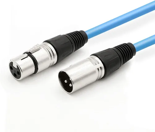 Miniatura 12 de Cable de altavoz XLR macho a XLR hembra, cable de conexión de micrófono de audio profesional, cable de micrófono blindado y equilibrado para uso más