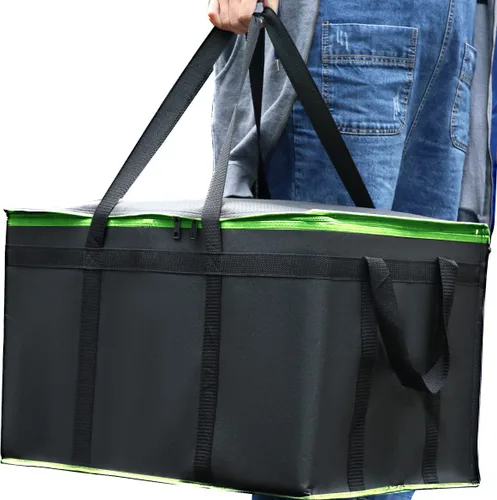 Miniatura 9 de musbus Paquete de 2 Bolsas Refrigeradoras Aisladas Bolsas de Comestibles Grandes Bolsa Refrigeradora de Compras Tote para Congelador para Viajes