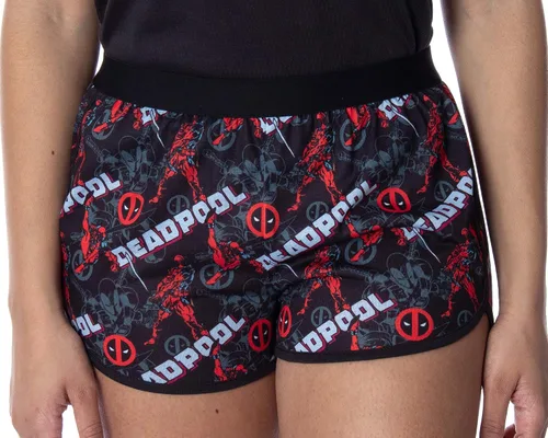 Miniatura 4 de Marvel Deadpool - Conjunto de pijama con espalda cruzada para mujer