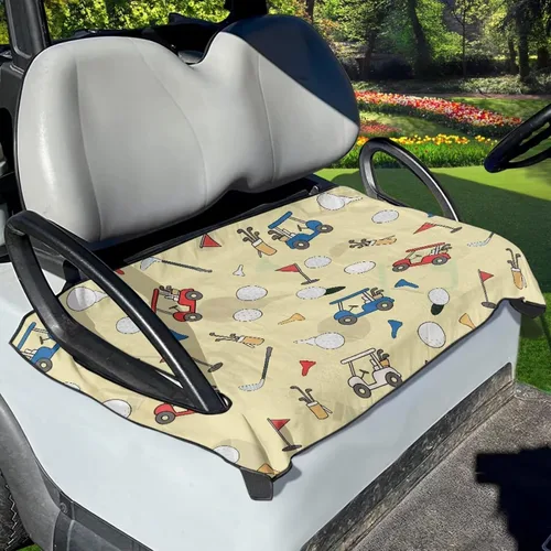 Miniatura 8 de Yewattles Universal personalizado carrito de golf cubierta de asiento de verano al aire libre Anti-caliente Club Coche Coche Manta Green Lawn Golf