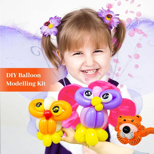 Miniatura 5 de Globos negros de 260 globos negros de látex grueso de 260q para modelo animal, 100 globos largos giratorios para regalos de Navidad de Halloween