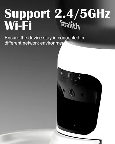 Miniatura 7 de Comedero automático para gatos con cámara 2K, dispensador inteligente de alimentos para mascotas 5G WiFi para gatos y perros pequeños, alimentador
