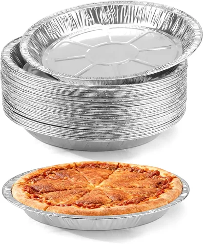 Miniatura 12 de Paquete de 100 moldes redondos de papel de aluminio para tartas de 4 pulgadas, latas desechables de papel de aluminio para hornear, cocinar