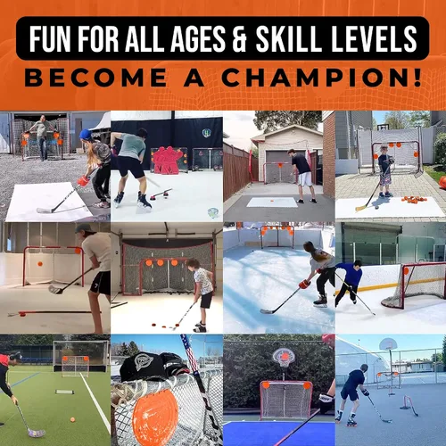 Miniatura 4 de Top Shelf Targets Paquete de 4 objetivos magnéticos de hockey – Ayudas de tiro duraderas de 8 pulgadas para redes de hockey y lacrosse