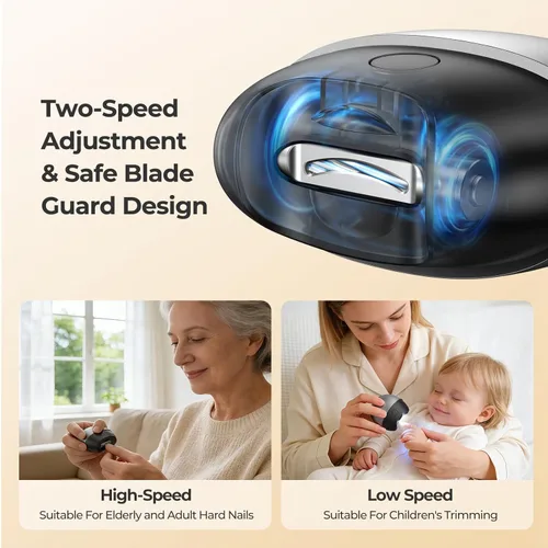 Miniatura 3 de 4 in 1 Automatic Electric Nail Clipper, 2026 Upgraded Nail Clippers Set with LED Light & Nail Scrap Storage & Professional Slant Edge Nail Clipper