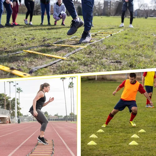 Miniatura 7 de 20ft Sports Agility Ladder for Men Women and Kids, Speed Youth Soccer Agility Training Equipment for Football, Exercise, Tennis, Legs Workout with