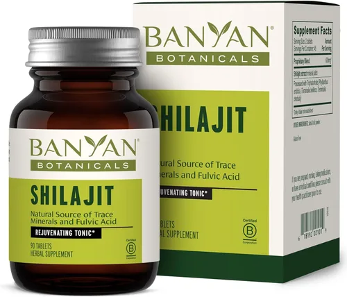 Banyan Botanicals Shilajit orgánico – Suplemento mineral puro del Himalaya – Fuente natural de ácido fúlvico y oligominerales para energía,