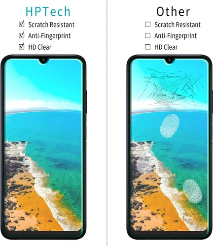Miniatura 2 de [Paquete de 2] Protector de pantalla diseñado para Samsung Galaxy A03s / Galaxy A03 vidrio templado, antiarañazos, sin burbujas, compatible