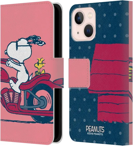 Miniatura 160 de Head Case Designs Funda de piel con licencia oficial de Peanuts Snoopy & Woodstock Balloon Halfs and Laughs para Apple iPhone 7/8/SE 2020 y 2022