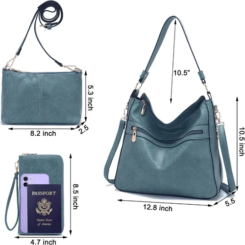 Miniatura 2 de Bolsos cruzados grandes para mujer, bolso de hombro para mujer, bolso y cartera para mujer, bolsos Hobo