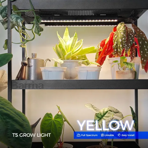 Miniatura 2 de Barrina Luces de Crecimiento para Plantas de Interior, Espectro Completo de Luz Solar, Bombillas de Luz de Crecimiento LED con Cubierta Negra, Tira