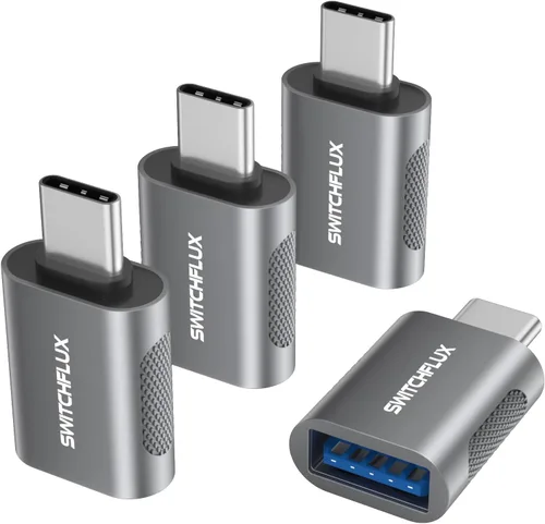 Miniatura 9 de Adaptador USB C a USB [2 unidades], 10Gbps tipo C macho a USB 3.0 hembra OTG convertidor para MacBook Pro/Air, iPhone 15/16 Pro, iPad Pro, Samsung