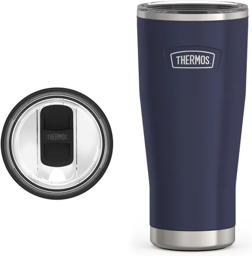 Miniatura 30 de THERMOS ICON SERIES, vaso de acero inoxidable con cierre deslizante, 18 onzas, carmesí
