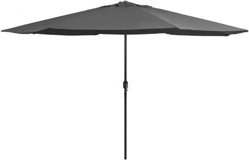 vidaXL Sombrilla de jardín con manivela para patio al aire libre, sombrilla para refugio solar Antracita