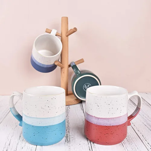 Miniatura 7 de Bosmarlin Taza de café grande de cerámica, taza de té grande para oficina y hogar, 21.5 onzas, apta para lavavajillas y microondas, 1 unidad