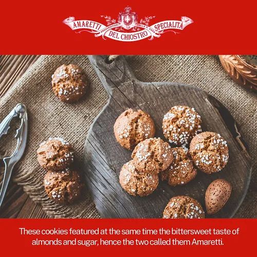 Miniatura 7 de Amaretti Chiostro di Sarrono Galletas crujientes – Snacks sin gluten – Lata de galletas italianas – Galletas gourmet tradicionales – Galletas