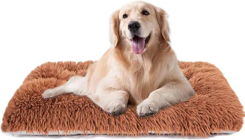 Miniatura 7 de Cama lavable a máquina, almohadilla de felpa de lujo para perros y gatos, tapete inferior antideslizante para perrera, camas peludas para razas