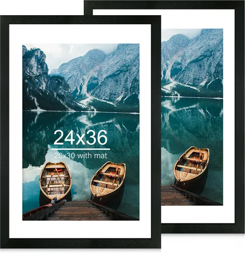 Miniatura 175 de Hongkee - Juego de 2 marcos de fotos, HK042515-MD5.5X8.5-BK(2PK)