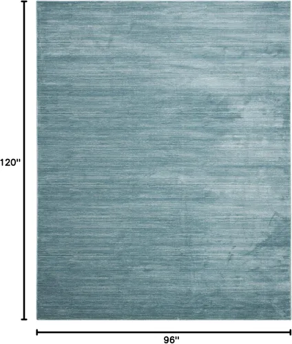Miniatura 2 de SAFAVIEH Vision Collection VSN606B - Tapete de 8 x 10 pies aguamarina, diseño moderno ombré, no desprende pelo y es de fácil cuidado, ideal