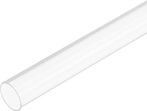 Miniatura 32 de MECCANIXITY Tubo de acrílico rígido redondo transparente 1mm(0.04") DI 3mm(1/8") DE 305mm(12") para lámparas y linternas, sistema de refrigeración