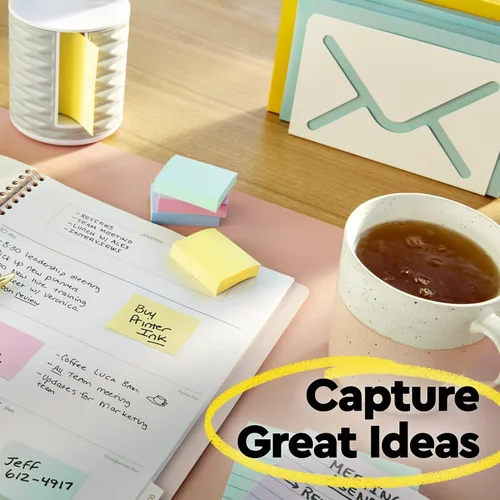 Miniatura 4 de 3M Post-It Notes, almohadillas originales, 3 x 3 pulgadas, 100 hojas por bloc, paquete de 2, canario (MMM654YW)