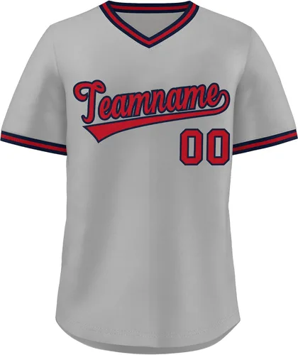 Miniatura 15 de KXK - Camiseta de béisbol personalizada con nombre y número cosidos, estilo Hip Hop, con cuello en V, atlética, para hombres, mujeres y jóvenes