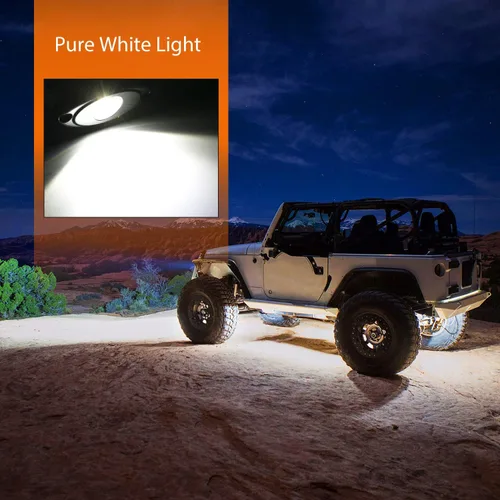 Miniatura 7 de Nilight - luz LED Rock, 4 unidades, nocturnas, para automóvil Blanco