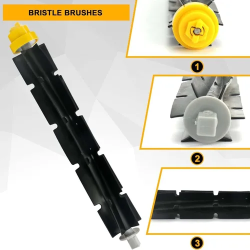 Miniatura 3 de Cepillo de cerdas de repuesto y batidor flexible compatible con iRobot Roomba 600 y 700 Series 614 618 630 635 640 645 650 652 655 660 665 670 671