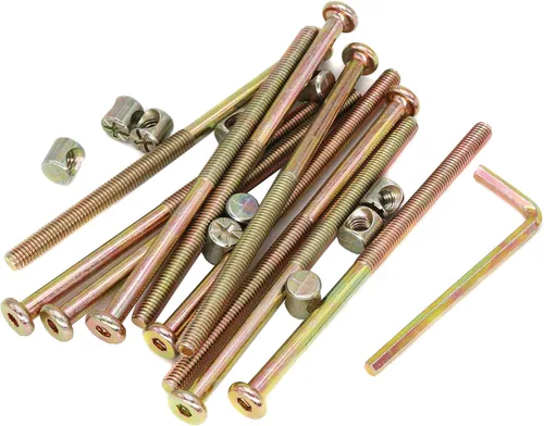 Miniatura 2 de cSeao cSeao - Pernos de cama antiguos, piezas de repuesto para muebles, paquete de 10 tornillos de montaje para muebles M6 x 4.331 in (M6 x 4.331 in)
