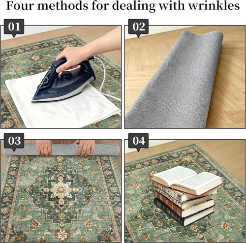 Miniatura 8 de Alfombra de Pasillo Lavable 3x10: Corredores Largos Antideslizantes para Pasillo - Alfombra Ultradelgada para Piso Interior para Cocina Entrada