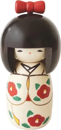 NOREN Usaburo - Muñeca Kokeshi japonesa moderna (cinta), fabricada en Japón, figuras coleccionables, manualidades tradicionales, chica en kimono