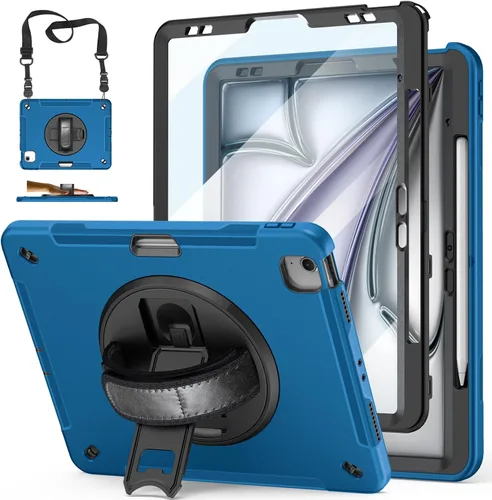 Miniatura 12 de Funda para iPad Pro de 12.9 2022/2021/2020/2018: Funda para iPad Pro 12.9 6ª/5ª/4ª/3ª generación con protector de pantalla, soporte para lápices