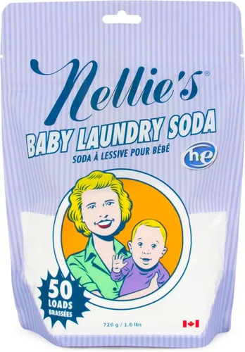 Miniatura 9 de Nellie's Soda de lavandería para bebés – Detergente para ropa en polvo a granel para piel sensible de bebés – Sin fragancia, suave y eficaz – 500