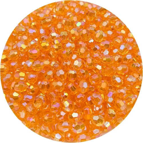 Miniatura 12 de 200 cuentas acrílicas de cristal de color AB de 0.394 pulgadas (0.394 in) cuentas redondas de plástico facetadas espaciadoras para hacer joyas, 402