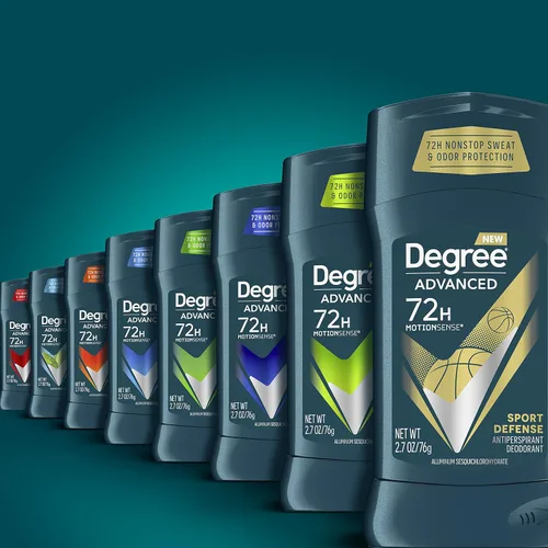 Miniatura 11 de Degree Desodorante Antitranspirante Avanzado para Hombres Protección de 72 Horas Contra el Sudor y el Olor Sport Defense Antitranspirante Para