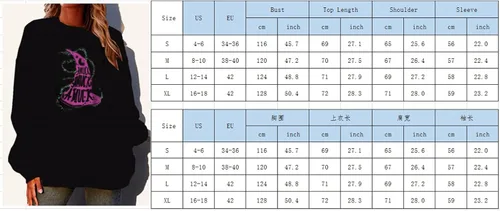 Miniatura 5 de Bowiln Womens Halloween Sweatshirts Cute Pumpkin Pullover Tops Spooky Season Fall Shirts Long Sleeve Crewneck Oversized Tee