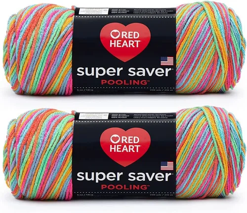 Miniatura 2 de Red Heart Yarn Red Heart Super Saver Pooling - Paquete de 2 bayas