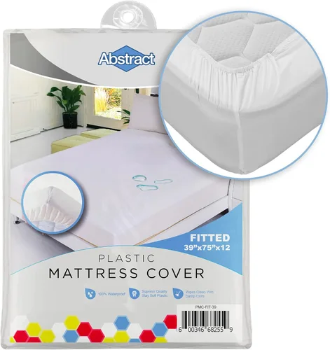 Miniatura 7 de Abstract Funda de colchón impermeable – Sábana bajera protectora de plástico de vinilo resistente para cuna, PVC de 3.53 oz/m², calidad duradera
