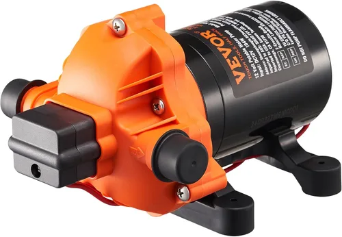 Miniatura 10 de VEVOR Bomba de Lavado, 12 V CC, 7 GPM 60 PSI, máx. 10 pies de elevación, bomba de agua autocebante, con válvula EPDM, colador universal de agua