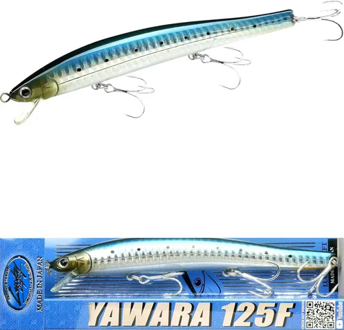 Miniatura 23 de LUCKY CRAFT FlashMinnow 125 YAWARA, señuelos de pesca de agua salada, accesorios y equipo de pesca de surf Jerkbait, señuelos de pesca de fletán