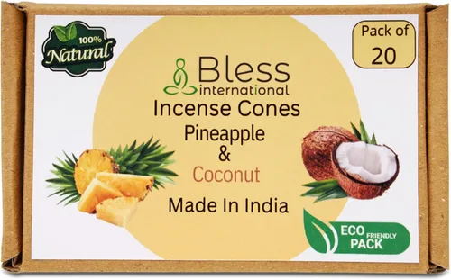 Miniatura 31 de Bless International Flor de naranja 100% natural - Conos de incienso hechos a mano, sumergidos a mano, orgánicos, sin productos químicos