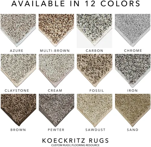 Miniatura 2 de KOECKRITZ Alfombra suave y acogedora para interiores, tamaño personalizado, cortada a pedido, alfombra hecha a medida con bordes encuadernados